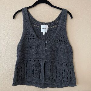 Aerie Gray Knit Tank Top